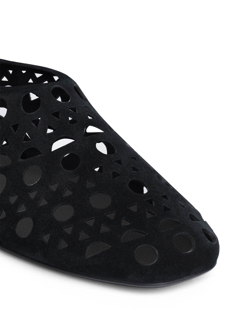 ALAÏA Pantofole Vienne In Pelle Di Vitello Effetto Velluto Women