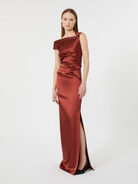 MAXMARA Abito Lungo In Raso Stretch Women
