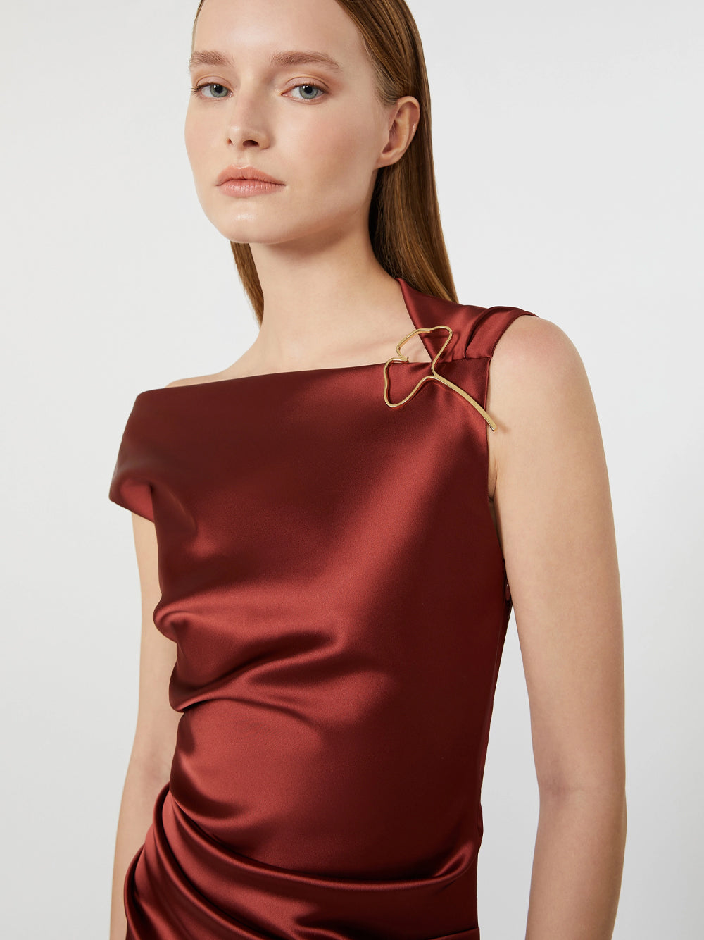 MAXMARA Abito Lungo In Raso Stretch Women