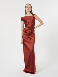 MAXMARA Abito Lungo In Raso Stretch Women