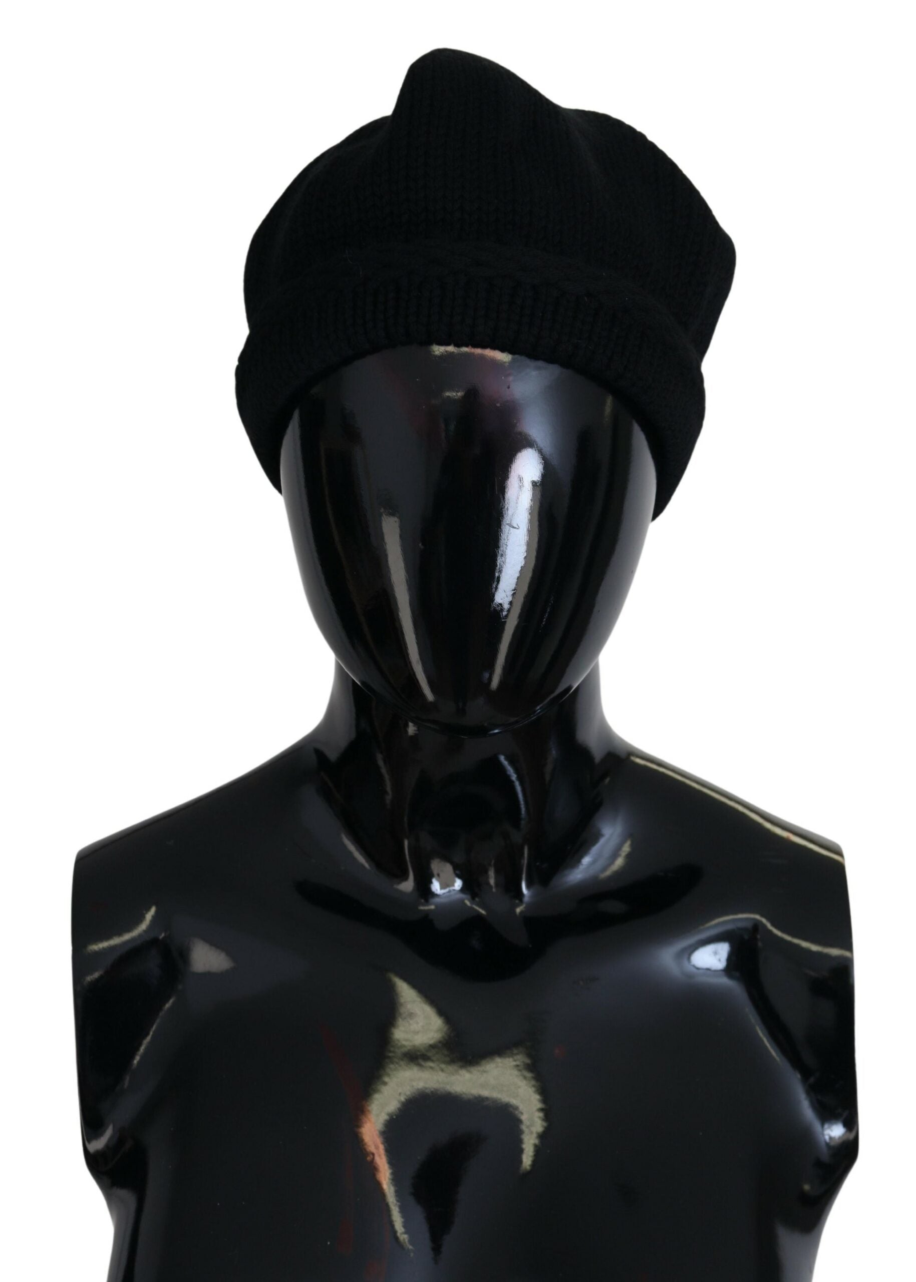 Dolce & Gabbana Black Wool Beanie