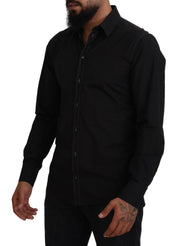 Dolce & Gabbana Classic  Cotton Collared Long Sleeve Shirt