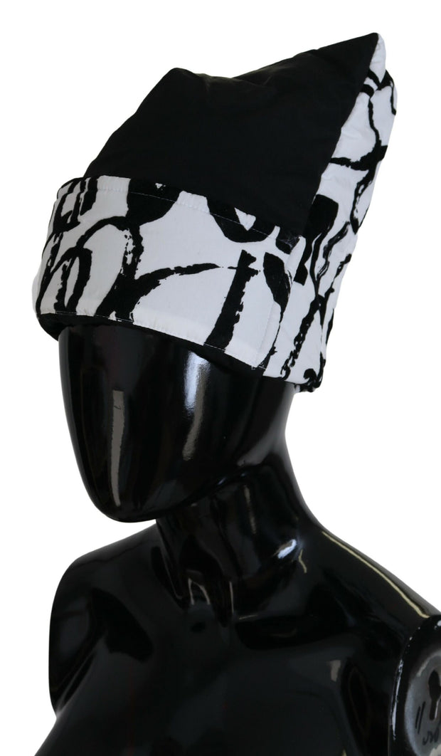 Dolce & Gabbana Printed Nylon Beanie Cap Hat