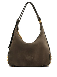 Tod's Women Metal Dots Mini Bag In Suede