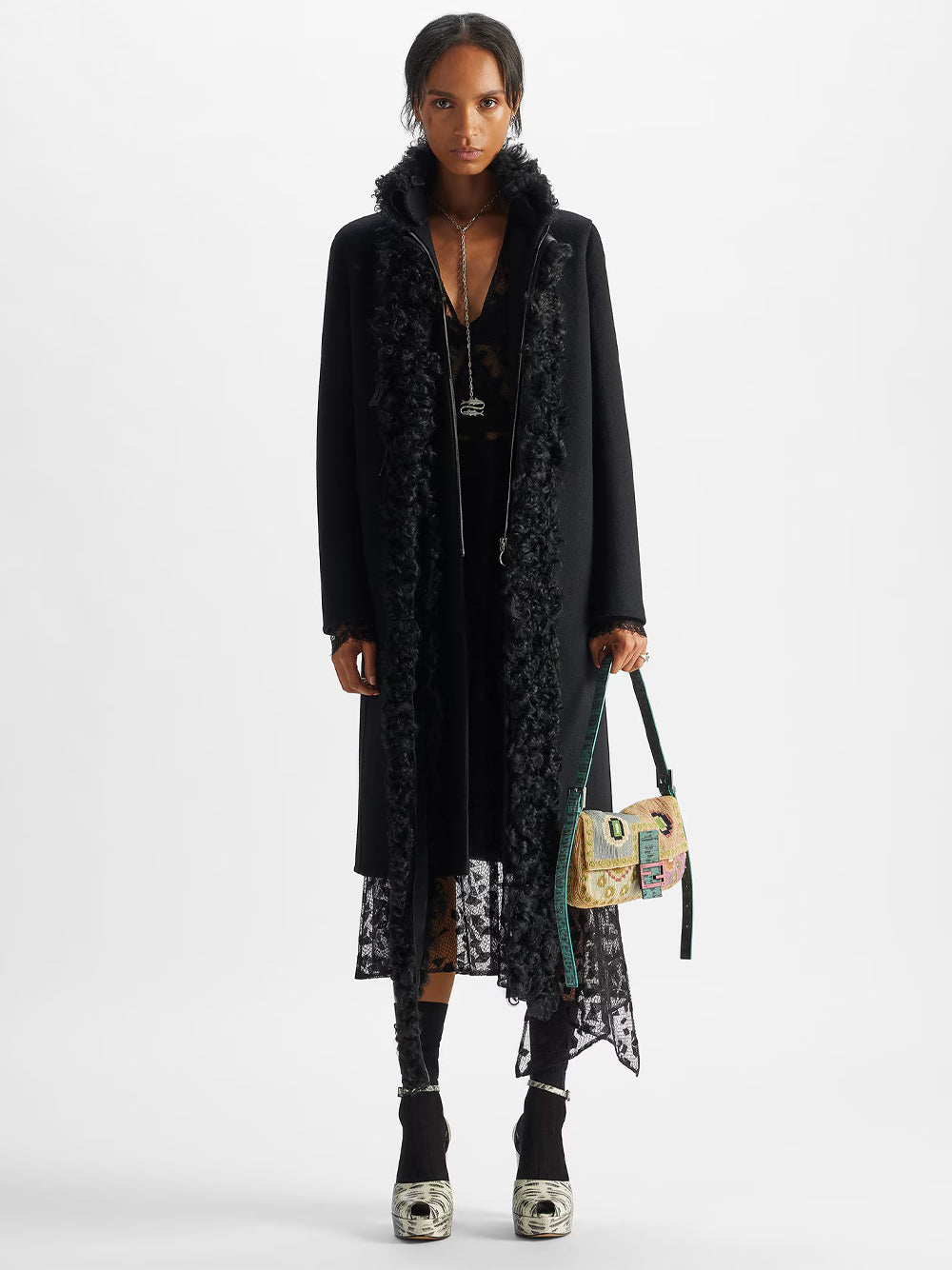 Cappotto In Lana E Montone Women