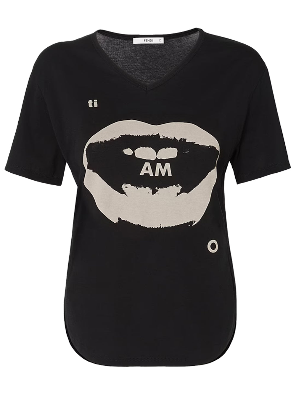 FENDI T-Shirt In Jersey Con Stampa Ti Amo Women