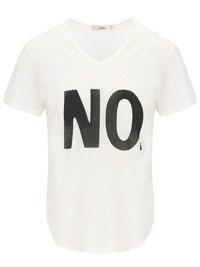 FENDI T-Shirt In Jersey Avorio Con Stampa Noi Women