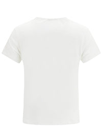 FENDI T-Shirt In Jersey Avorio Con Stampa Noi Women
