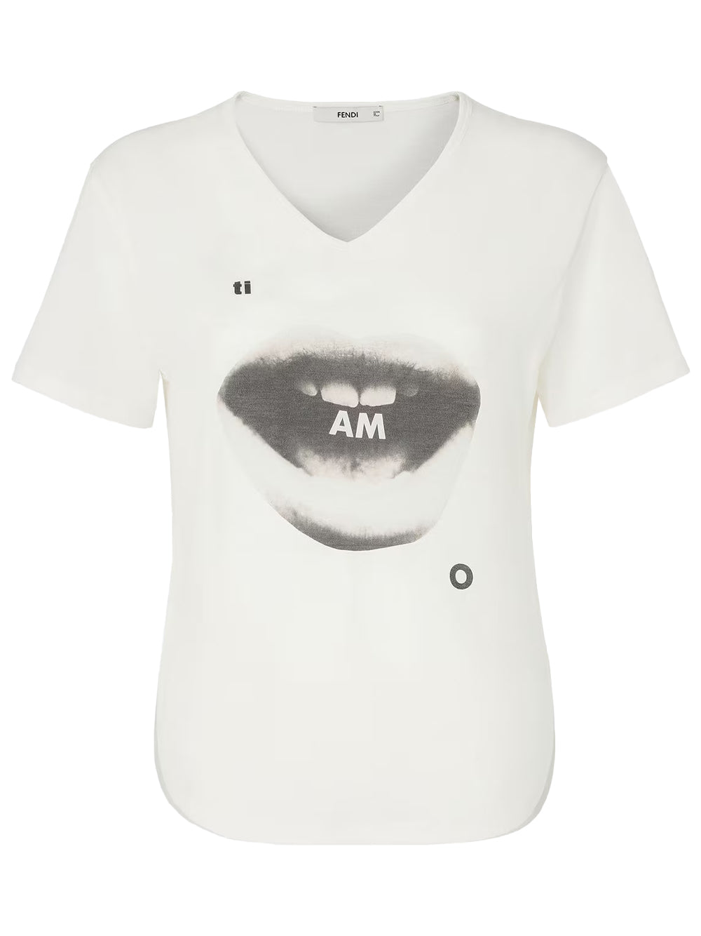 FENDI T-Shirt In Jersey Con Stampa Ti Amo Women