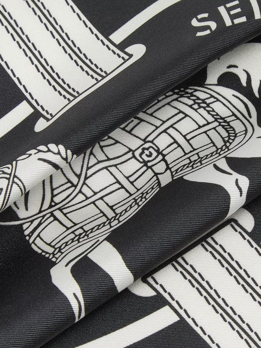 Foulard "Selleria" In Seta Stampata Women