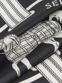 Foulard "Selleria" In Seta Stampata Women