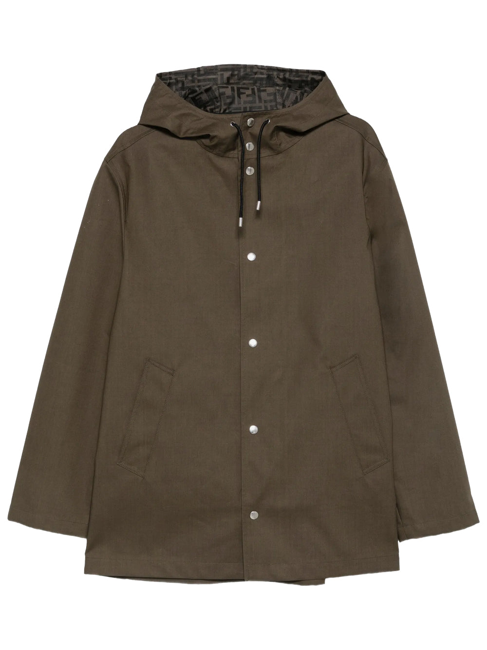 FENDI Parka In Tessuto Mackintosh Con Fodera Ff Women
