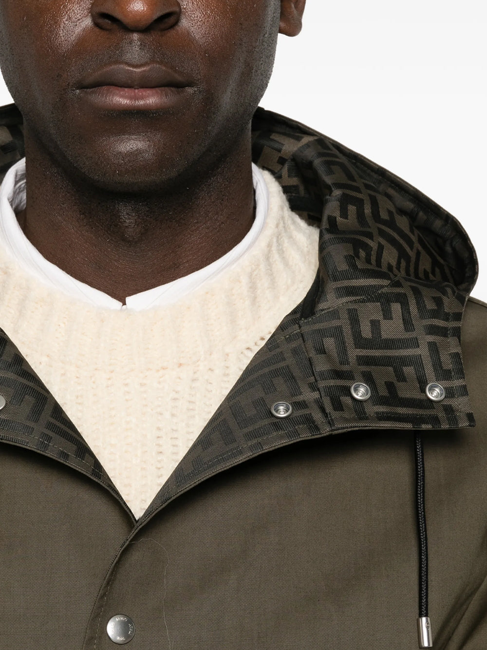 FENDI Parka In Tessuto Mackintosh Con Fodera Ff Women