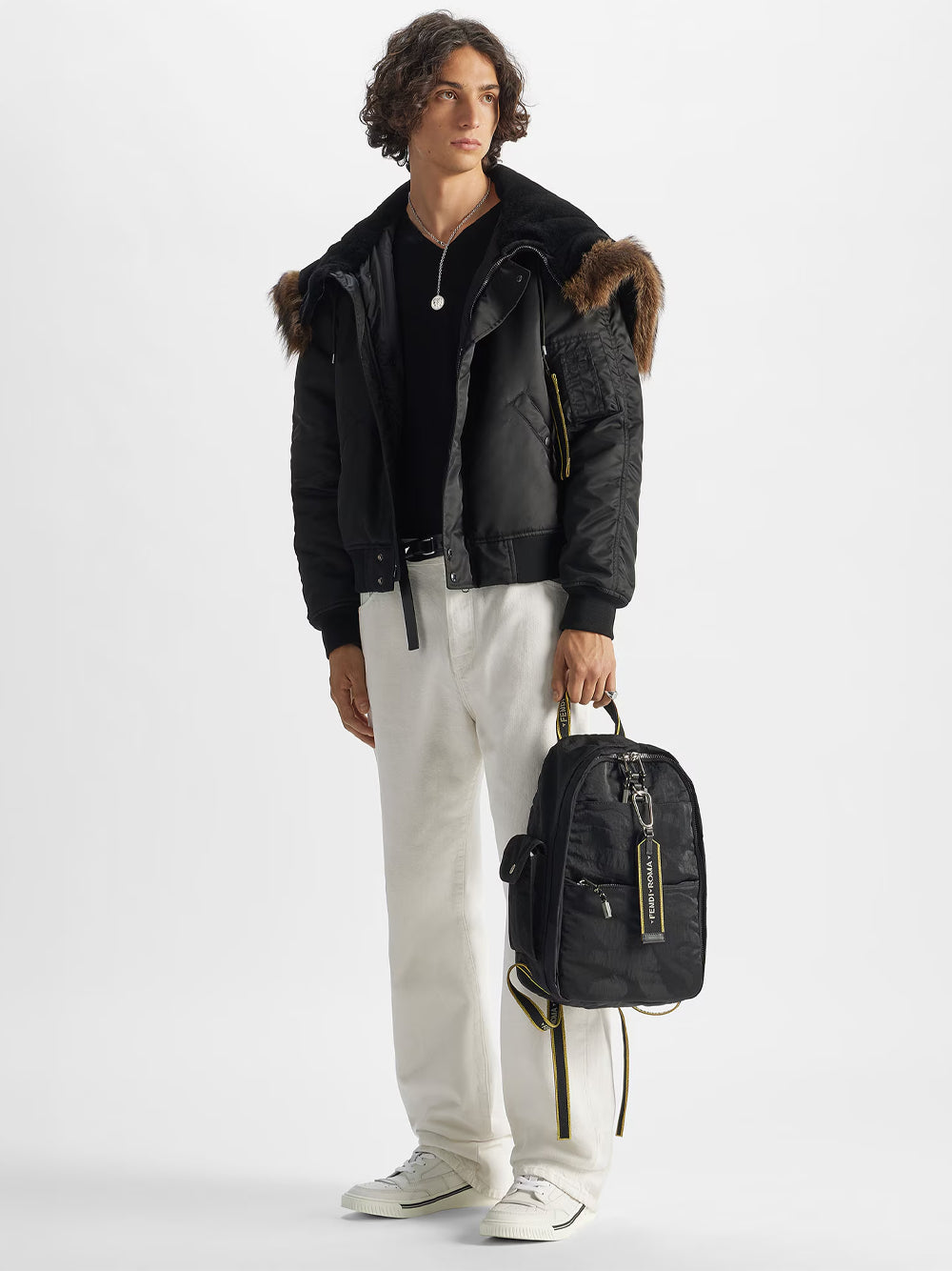FENDI Zaino Fendi Climb In Nylon Patchwork Women