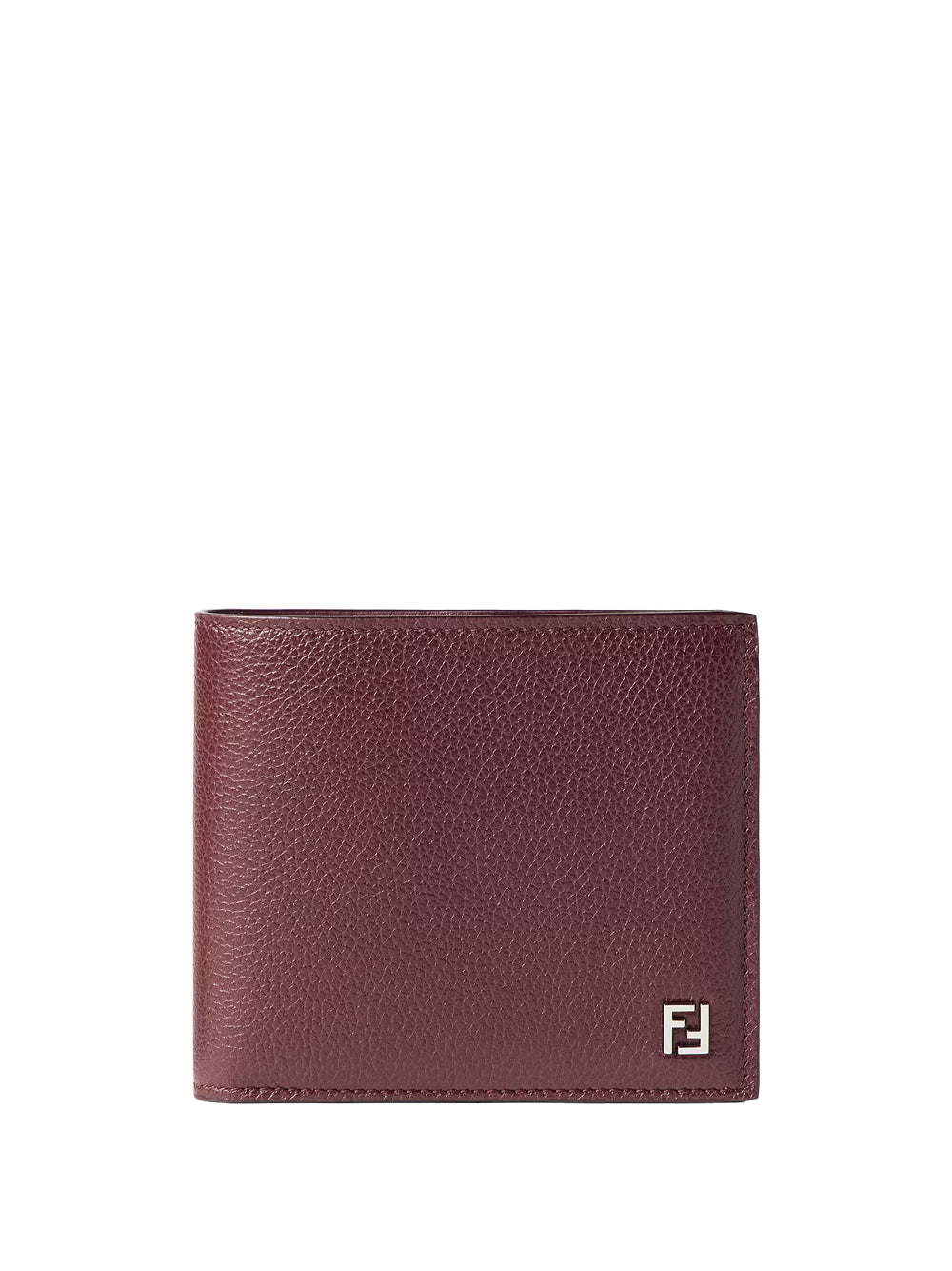 Portafoglio Ff Bi-Fold In Pelle Granata Women