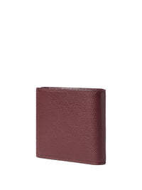 Portafoglio Ff Bi-Fold In Pelle Granata Women