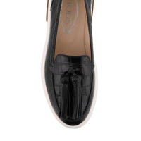 Tod's Crocodile-Embossed Loafers
