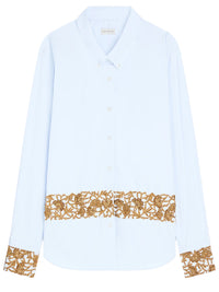 DRIES VAN NOTEN Camicia In Popeline Di Cotone Ricamato Women
