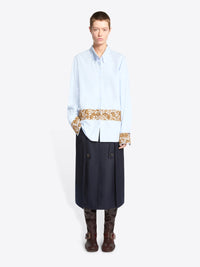 DRIES VAN NOTEN Camicia In Popeline Di Cotone Ricamato Women