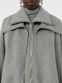 SPORTMAX Bomber In Pura Lana Con Davantino Rimovibile Women