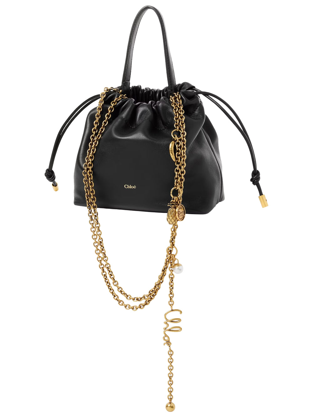 CHLOÉ Borsa A Spalla "Mini Chloé Icons" Con Catena In Pelle Morbida Women