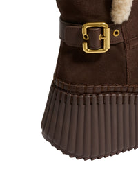CHLOÉ Stivaletti "Nama" In Camoscio Con Fodera In Shearling Women