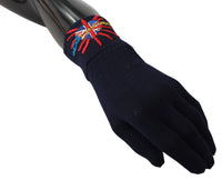 Dolce & Gabbana Dolce & Gabbana Blue #DMen'sLondon Embroidered Wool Men's Gloves
