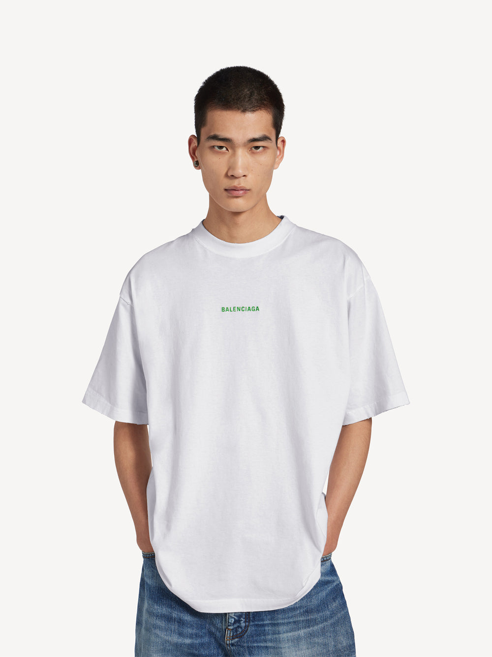 Balenciaga Men T-Shirt Balenciaga Back Vestibilità Media