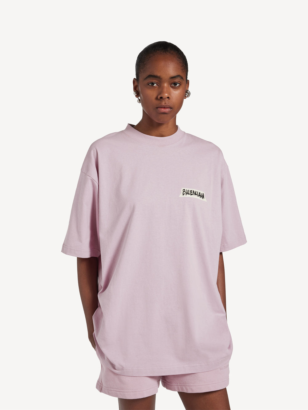 BALENCIAGA T-Shirt Masking Tape Vestibilità Media Women