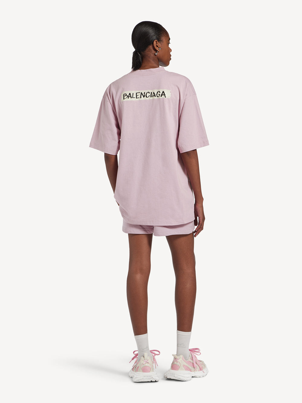 BALENCIAGA T-Shirt Masking Tape Vestibilità Media Women