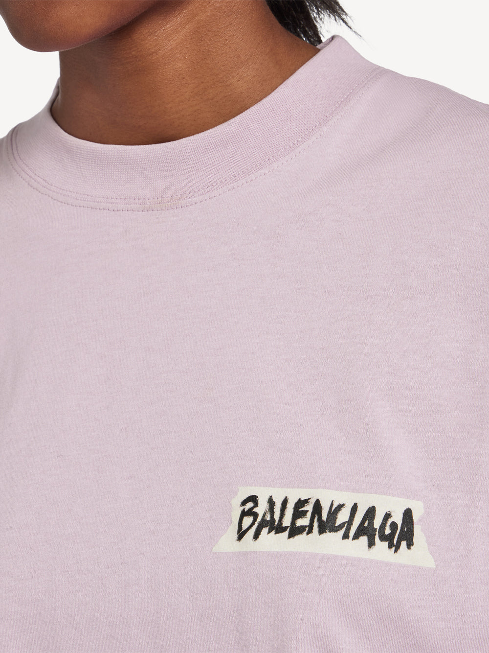 BALENCIAGA T-Shirt Masking Tape Vestibilità Media Women
