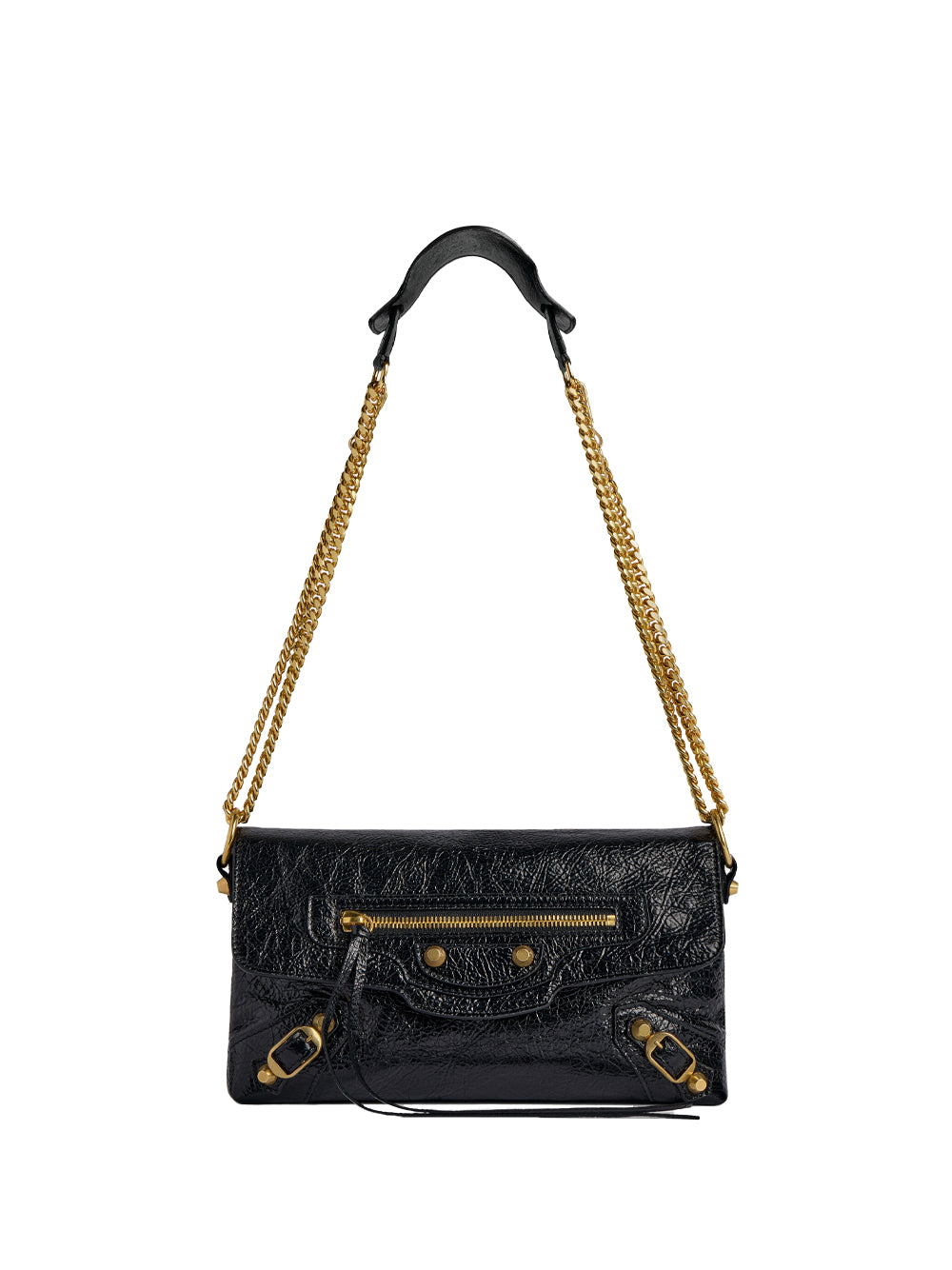 BALENCIAGA Pochette Con Catena "Le City" In Pelle Arena Women