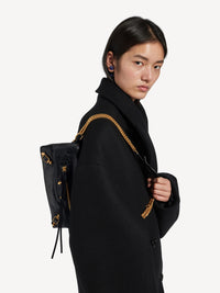 BALENCIAGA Pochette Con Catena "Le City" In Pelle Arena Women