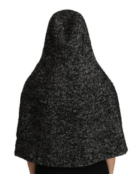 Dolce & Gabbana Gray Tweet Wool Kaftan Jacket Coat Women's Top