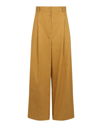 Ferragamo Womens Pleated Wide-Leg Trousers