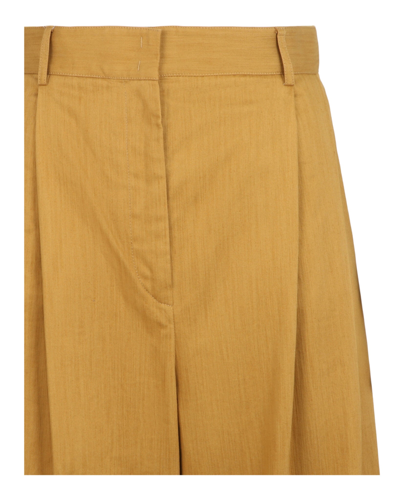 Ferragamo Womens Pleated Wide-Leg Trousers