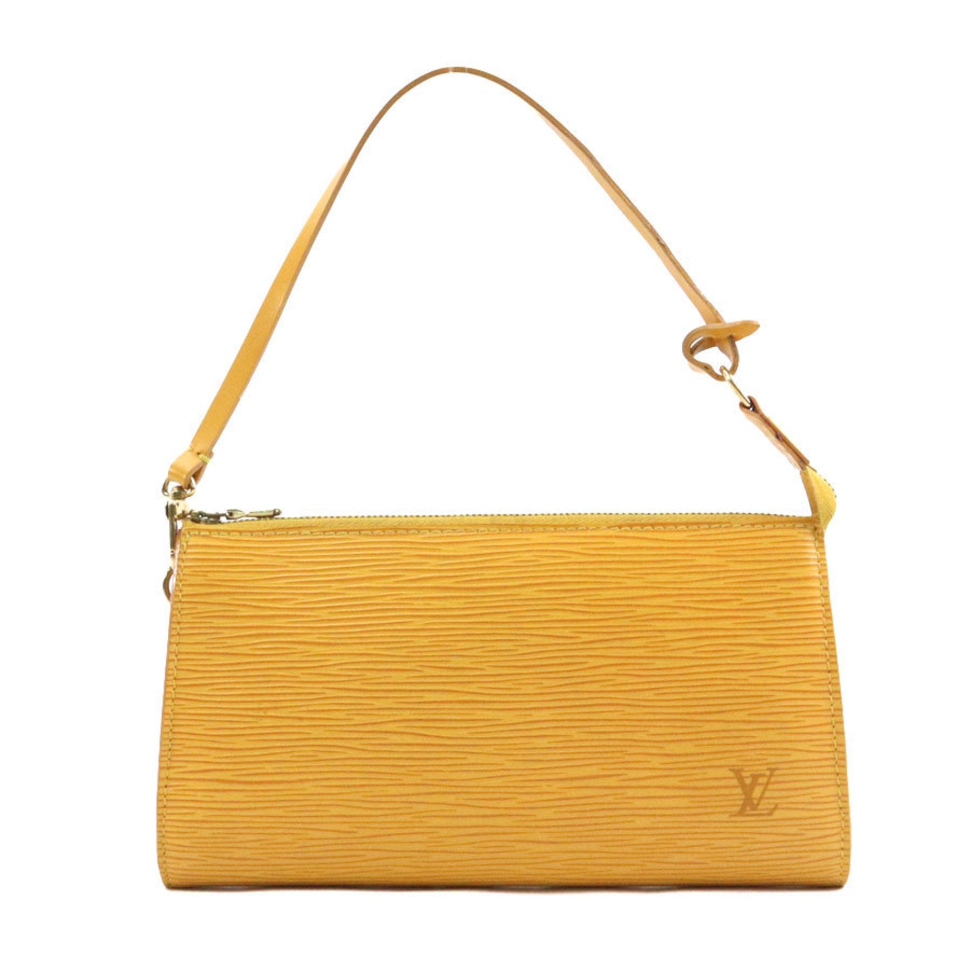 Louis Vuitton Pochette Accessoires Epi Leather Yellow Leather Shoulder Bag Bag (Authentic Pre-Loved)
