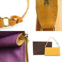 Louis Vuitton Pochette Accessoires Epi Leather Yellow Leather Shoulder Bag Bag (Authentic Pre-Loved)