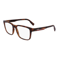Lacoste Eyeglasses Square Full Rim, Havana Frame and Clear Demo Lens Lens L2926N214