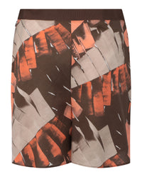 Ferragamo Womens Palm Print Bermuda Shorts