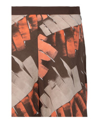 Ferragamo Womens Palm Print Bermuda Shorts