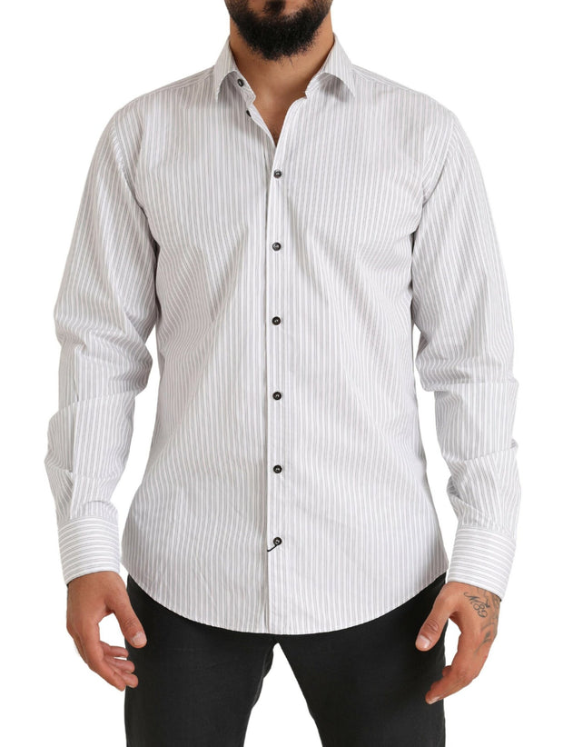 Dolce & Gabbana Striped Cotton Dress Shirt