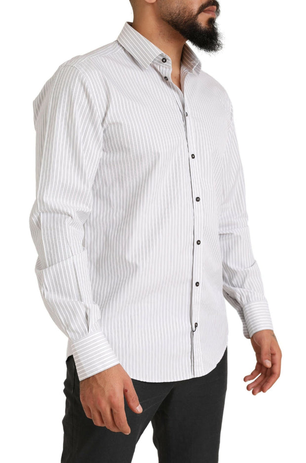 Dolce & Gabbana Striped Cotton Dress Shirt