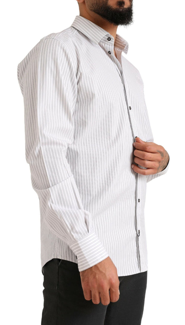 Dolce & Gabbana Striped Cotton Dress Shirt