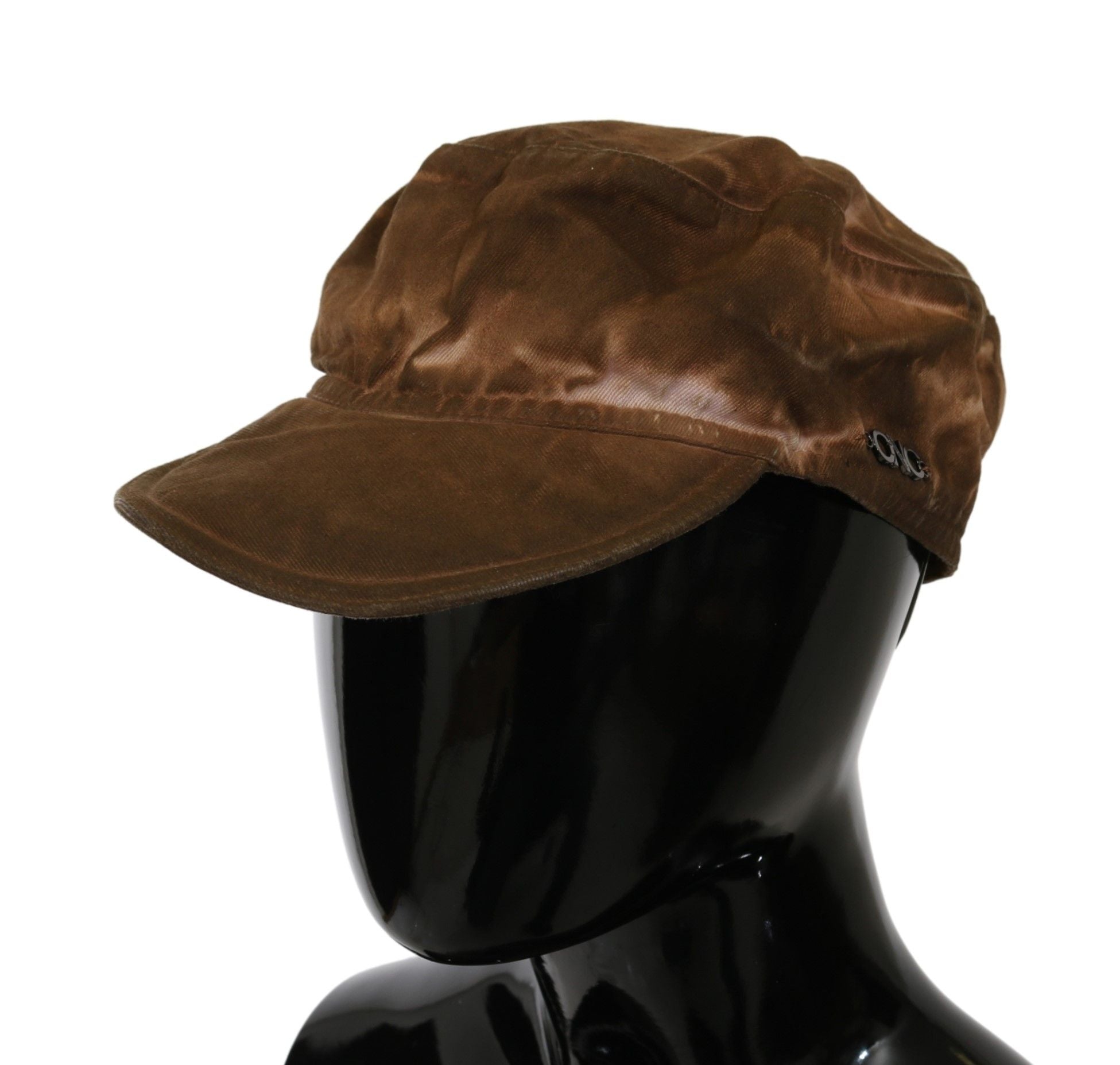 Costume National Brown Newsboy Beret Cabbie Fedora Women's Hat