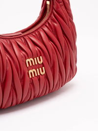 Miu miu Miu Miu Women `Wander` Matelassé Leather Hobo Bag