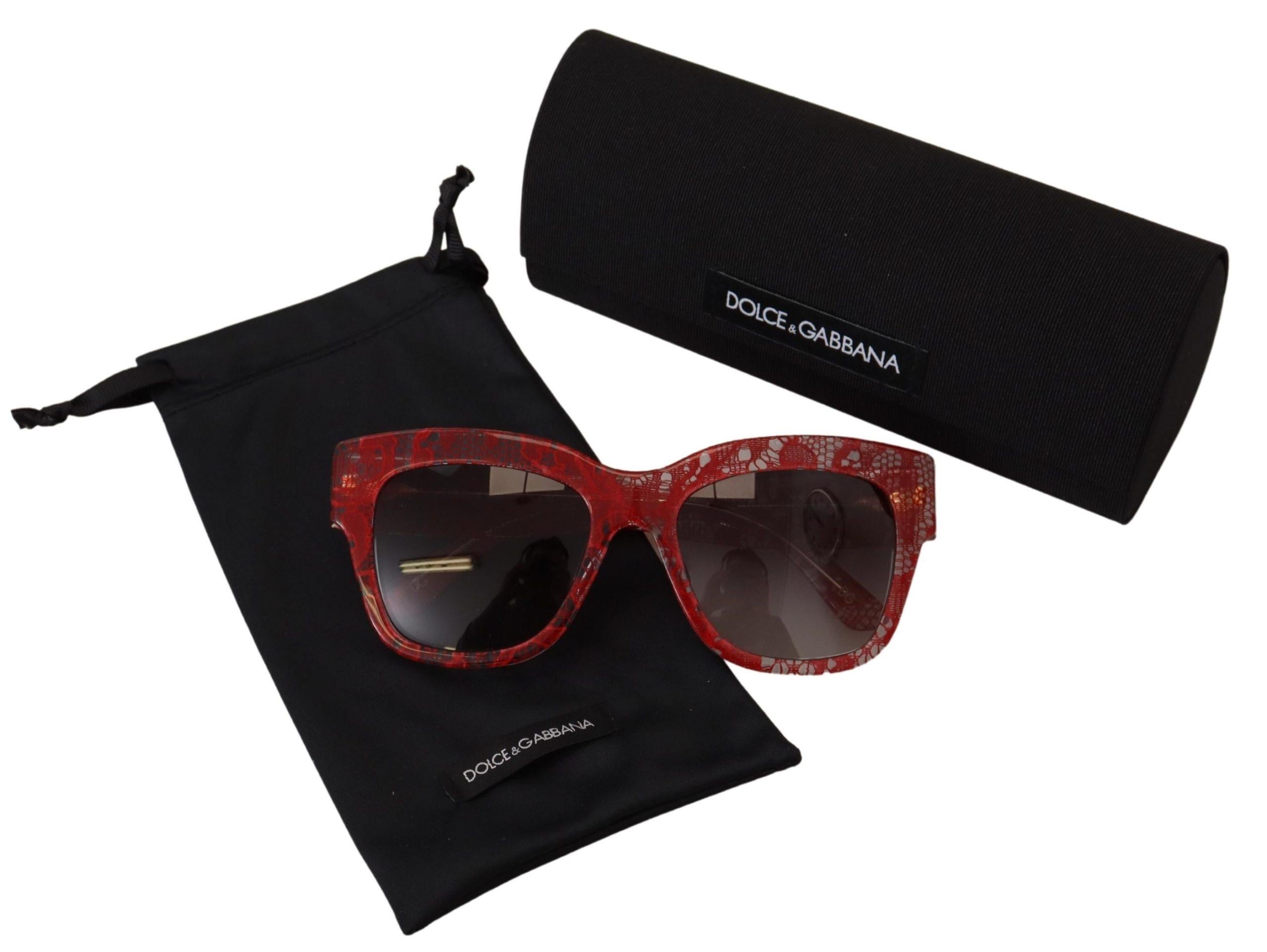 Dolce & Gabbana  DG4233 Lace Sunglasses Red