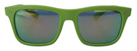 Dolce & Gabbana DG Sunglasses Square Frame Green Green