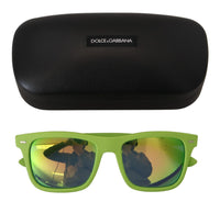 Dolce & Gabbana DG Sunglasses Square Frame Green