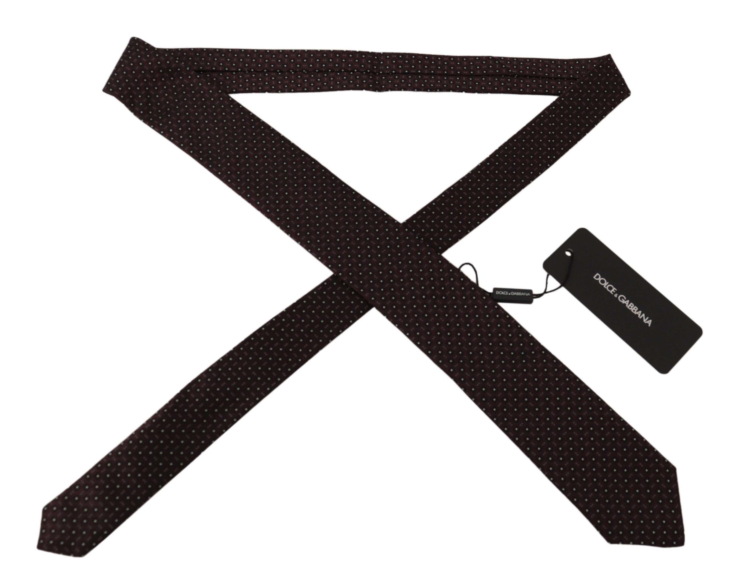 Dolce & Gabbana Dolce Gabbana Geometric Silk Tie